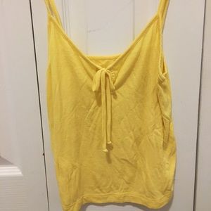 yellow tank top